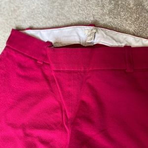 J crew pink stretch skinny ankle pant size 6